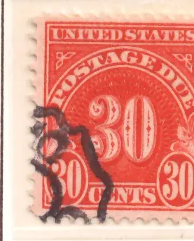 U.S. Postage Due – Modern Numeral
