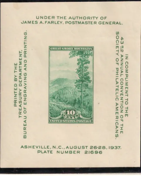 Society of Philatelic Americans – Asheville 1937