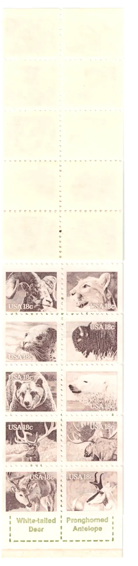 American Wildlife complete booklet of twenty