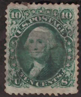 10 Cents – George Washington, Type II (green)