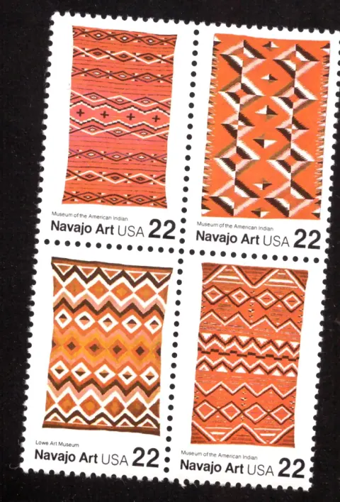 Navajo Blankets – Se-tenant Block of 4