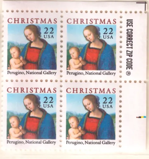 Madonna and Child – Block of 4