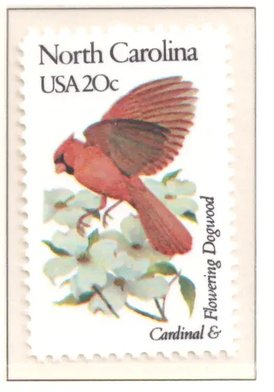 1982 State Birds and Flowers – North Carolina