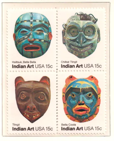 Indian Art – complete se-tenant block of four