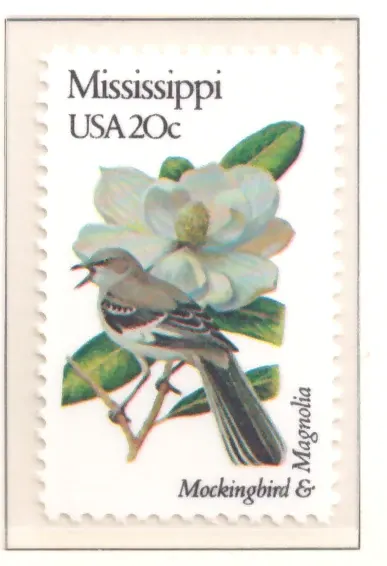1982 State Birds and Flowers – Mississippi