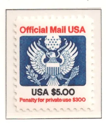 1983 Official Mail – $5 Great Seal