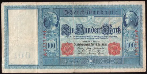 100 Mark – Reichsbanknote, red seals