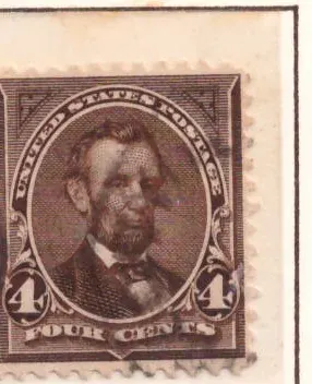 4 Cents – Abraham Lincoln (sepia, First Bureau)