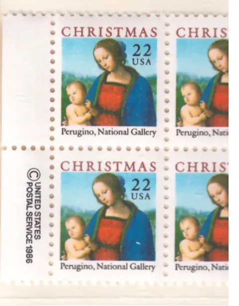Madonna and Child – Block of 4