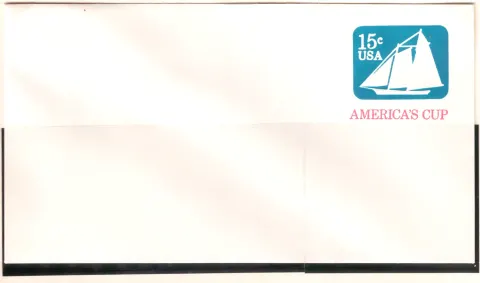 America's Cup – unused stamped envelope
