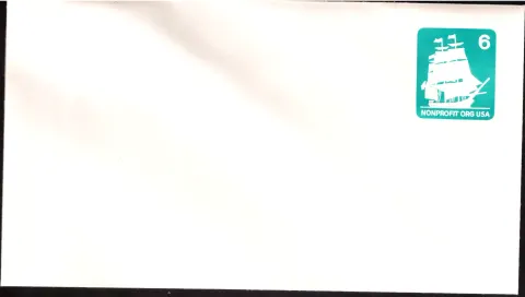 1985 Old Ironsides nonprofit stamped envelope