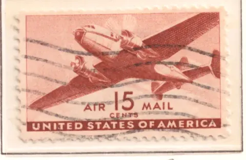 Transport Plane Airmail – 15 cents
