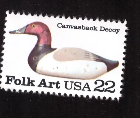 American Folk Art – Canvasback Decoy