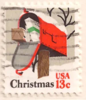 Christmas – Rural Mailbox (used I)