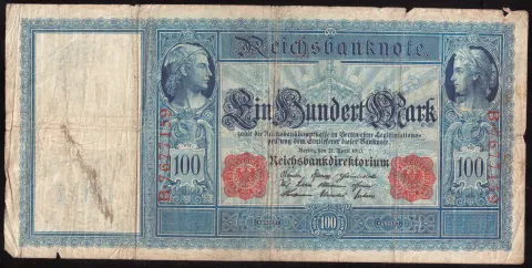 100 Mark – Reichsbanknote, red seals