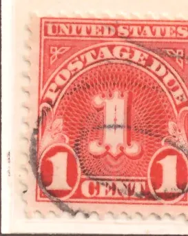 U.S. Postage Due – Modern Numeral