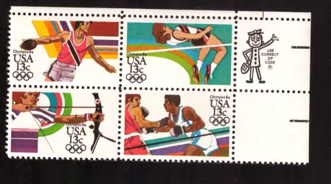 1984 Summer Olympics – se-tenant block
