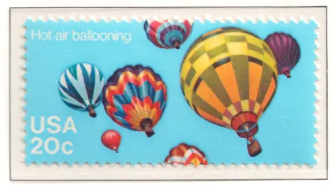 1983 Balloons – red, white and blue balloons