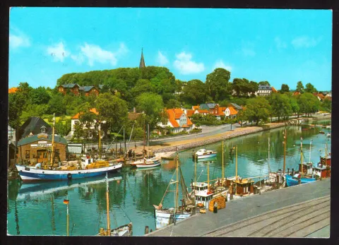 Harbour of the Baltic resort of Eckernförde