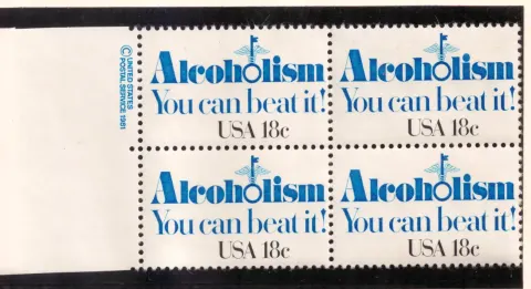 Alcoholism: You Can Beat It! – copyright margin block of 4