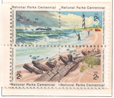 National Parks Centennial – se-tenant block of four