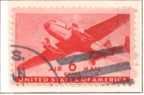 Transport Plane Airmail – 6 cents