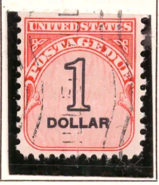 Postage Due – 1 dollar numeral