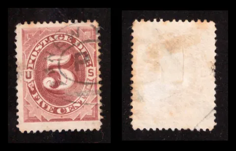 U.S. Postage Due – Large Numeral