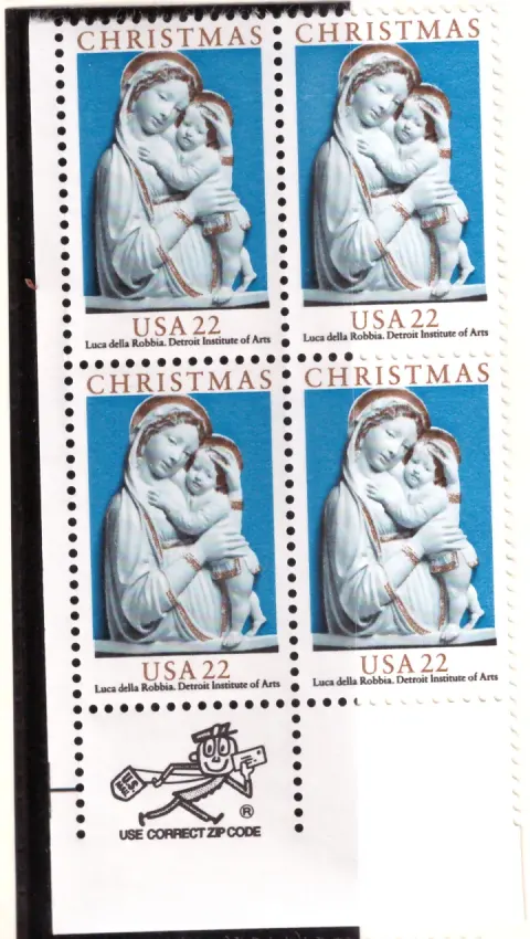 Madonna and Child Statue – Block of 4
