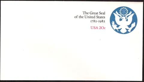 1982 Great Seal bicentennial stamped envelope