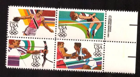 1984 Summer Olympics – se-tenant block