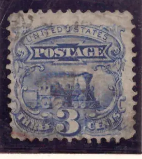 3 Cents – Steam Locomotive (1869 Pictorial)