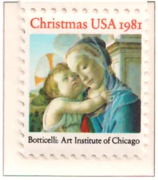 Christmas 1981 – Madonna and Child by Botticelli