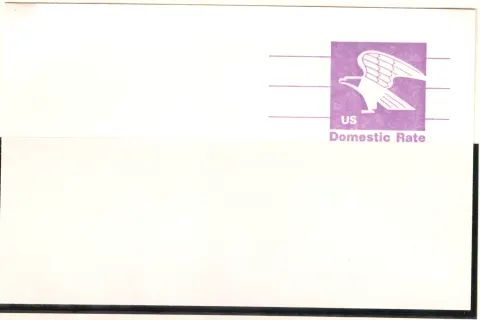 Eagle Domestic Rate – unused postal card