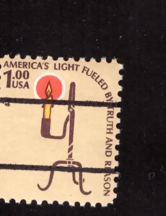 Americana – Rush Lamp and Candle Holder, precancel