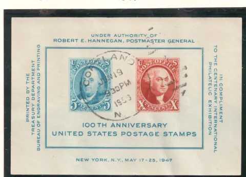 CIPEX – 100th Anniversary of U.S. Postage Stamps
