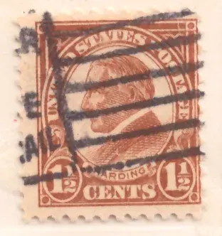 1½ Cents – Warren G. Harding, profile