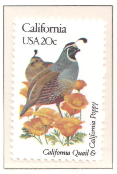 1982 State Birds and Flowers – California