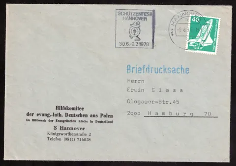 Printed matter of the aid committee for Germans from Poland
