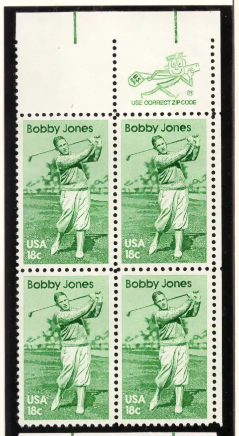 Bobby Jones – ZIP margin block of 4