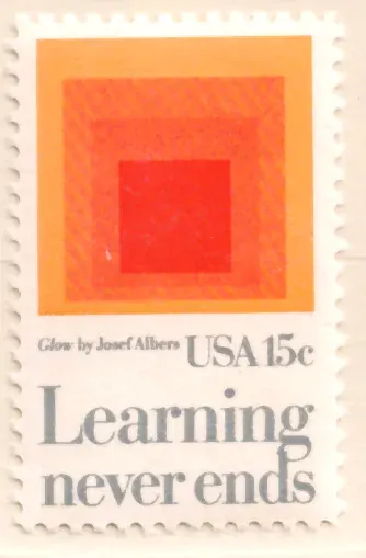 Learning Never Ends – Glow by Josef Albers