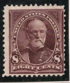 8 Cents – William T. Sherman (violet brown)