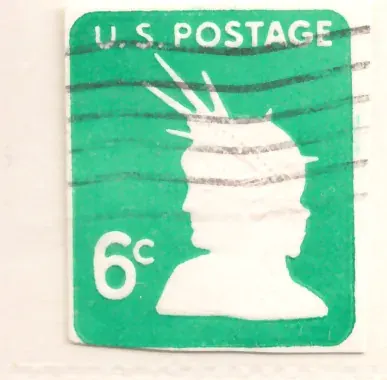 Liberty Head stamped envelope indicium