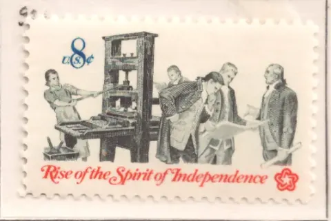 Rise of the Spirit of Independence – colonial printers