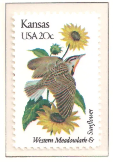 1982 State Birds and Flowers – Kansas