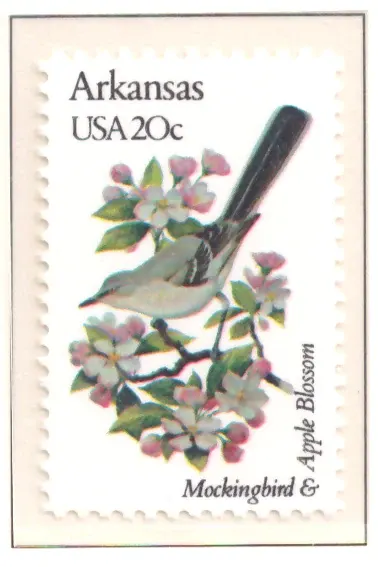 1982 State Birds and Flowers – Arkansas