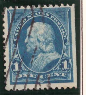 1 Cent – Benjamin Franklin, blue
