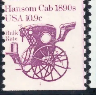Transportation — Hansom Cab 1890s, plate number 1