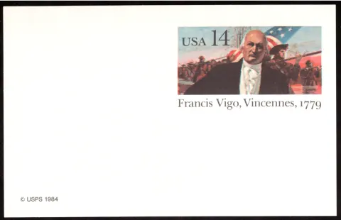 1986 Francis Vigo at Vincennes postal card