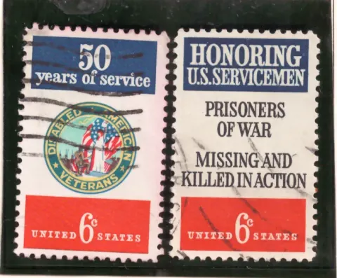 Disabled American Veterans and U.S. Servicemen – se-tenant pair